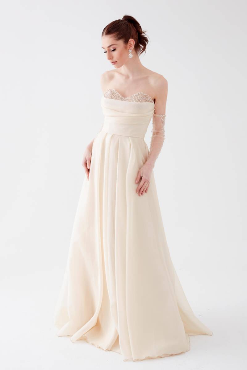 Champagne strapless - 1