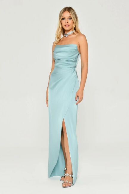 MINT SOCIAL YOK DRAPELİ SMED SATIN DRESS 04 - 2